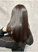 縮毛矯正で艶髪