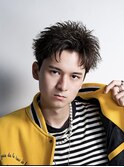 MEN’S HAIR/サーフカール/刈り上げセンターパート