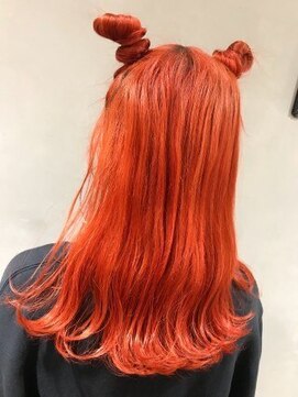 ジーナ 赤羽(XENA) ブラッドオレンジ/顔型別ヘアスタイル特集/ビタミンカラー/赤羽