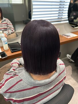 イルダバイグラッシー センター北(iluda by glassi) 垢抜け確定◎ラベンダーグレージュ&ボブ★［伊左治］