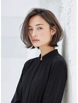 ソルナ 西宮(SOLUNA)&nbsp;大人ショートボブ　透明感アッシュグレージュ