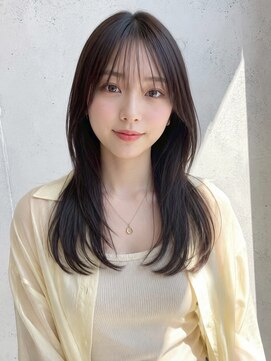 ノア 三宮店(NOA) 【NOA】韓国ミディアムレイヤー艶グレージュ  髪質改善カラー