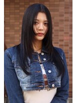 アンブル リュクス 池袋(amble luxe)&nbsp;ダークネイビーストレートレイヤー