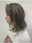 ミディアム×バレイヤージュ