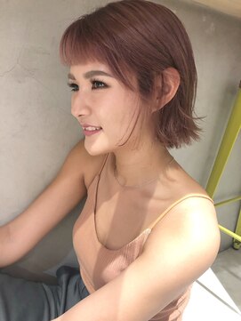 パーク(PAAQ) 【田中智大】オン眉×ピンクボブ