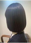 縮毛矯正ストレートボブ