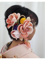 美容室 びゃんびゃん 社店&nbsp;着物に合うショートスタイリング