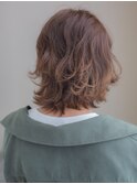 外ハネミディアムレイヤー/20代/30代/40代/50代/表町