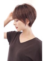ミチオ ノザワ ヘアサロン ギンザ(Michio Nozawa HAIR SALON Ginza)&nbsp;小顔大人ショート×ツヤ髪ブラウン 絶壁解消【瀧上丈司】