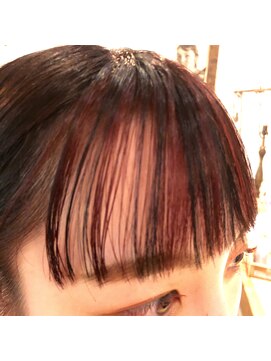 エル(EL by green) 『Shoya』前髪インナーに"レッド"