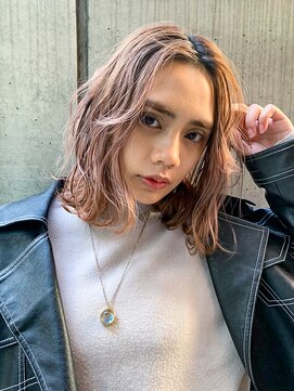 ヘアサロンエム 渋谷店(HAIR SALON M) クールショート/ボブルフ/ピンクベージュ/シルバーカラー