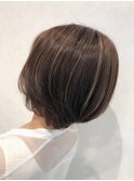 ハイライト×ショートボブ