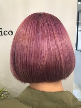 ヘアーコレクトニコ(hair collect nico) ピンクアッシュ×ミニマムボブ