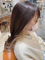 ネオリーブエム(Neolive em;) インナーカラー　シアーカラー☆プリカール　ホワイトグレージュ