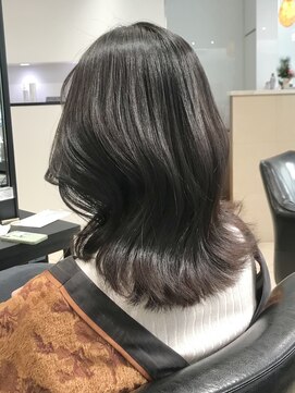 ラブクロムトーキョー オモテサンドウ(LOVECHROME OMOTESANDO) 韓国風くびれヘア☆ダークグレージュメルティカラー