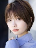 前髪あり小顔ショートボブ20代30代40代【AIN.表参道】川原大地