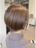 ミモザ(Mimosa)&nbsp;《Mimosa》襟足まで可愛い丸みショートヘア×アディクシーカラー