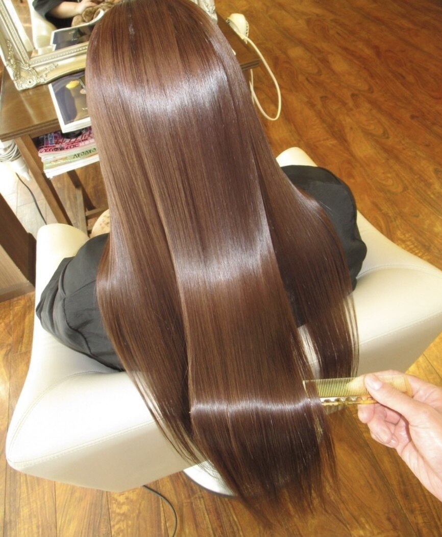 【人気No1♪艶と滑らかさの新しい髪質改善】メテオカラー×カット（鎖骨下）