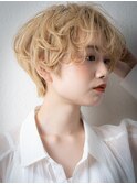 外国人風ハイトーンカラーマッシュルームヘアw浦和10代20代30代