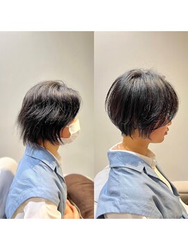 プラスイズム(PLUSISM) 髪質改善ストレート＋ショートカット