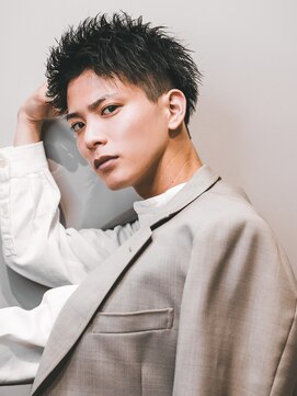 ルースト 渋谷店(ROOST) 波巻きマッシュパーマ束間ハイライト/ツイストスパイラルパーマ