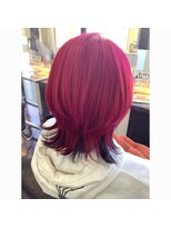 ワタナベ Watanabe美容室&nbsp;派手髪ウルフ