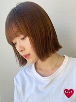 サンド クリア 横浜本店(sand clear)&nbsp;ぷつっとボブ×キャラメルブラウン