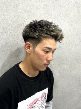 縁 ハナレ(en 870) メッシュ　フェード　ジェットモヒカン