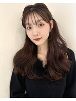 レイラバイアフロート 吉祥寺(Lila by afloat)&nbsp;顔まわりカット/レイヤーカット/ココアブラウン/シースルー
