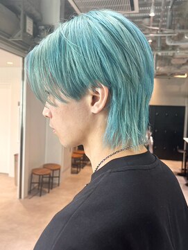 アルバム 銀座(ALBUM GINZA) グレージュカラーグレーベージュブルーグレージュ短髪_ba483381