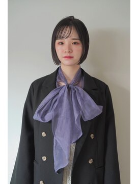 ハル ヘアスタジオ(haRu hair studio) 黒髪ボブ