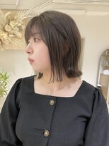 クーナバイトマト 横浜(Cuna by TOMTO)&nbsp;【RYOSUKE】ぱつっとボブ_大人ボブ_グレージュカラー