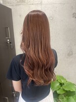 グロー(glow)&nbsp;オレンジベージュ×小顔シースルーバング