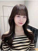 (韓国風/くびれヘア/縮毛矯正/前髪/韓国レイヤー/小顔)