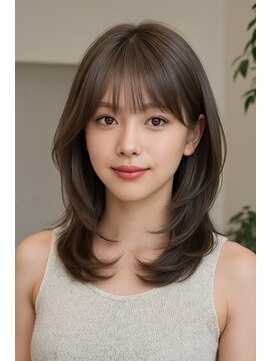 エル(LE) 【LE】ハッシュカット/グレージュ