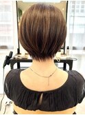 【30代/40代/50代】暗めカラー/丸みショート/豊中