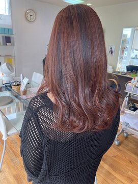 アトリーチェタ 田富店(ATTRICE) オレンジブラウンヘアカラー