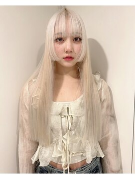 黒髪/クラゲヘアー/オリーブグレー/小顔/ココアベージュ/栄