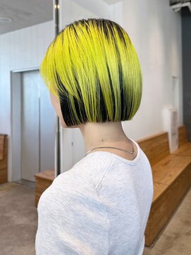 ダブルカラー韓国ヘアボブハイトーン小顔_ba547431