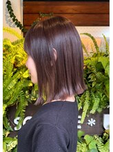 スクエアウーノ 博多(SQUARE＊UNO HAKATA)&nbsp;艶めく外はね切りっぱなしボブ/髪質改善・ボブ・トリートメント