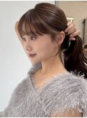 三鷹レイヤーカット韓国ダブルカラー顔周り前髪カットボブ