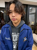 フィルム(FiLMs)&nbsp;メンズカット/センターパート/ブラウンカラー