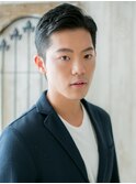 アップバング七三分けスーツ清潔感ツーブロックショートk仙台