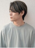 スペインカールスパイキーショートブルーブラックフェザーパーマ