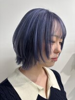 モリオフロムロンドン 大宮店(morio from London)&nbsp;アッシュパープル×レイヤーボブ 「村田」