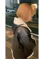 ブリックバイブレイス 千葉 千葉中央(brick by brace)&nbsp;ミルクティーブロンド/ダークブルー/デジタルパーマ/千葉駅