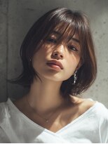 ロッソ 大橋店(Rosso) 柔らか前髪のブラウンミディ【大橋】
