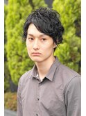 【bilancia】黒髪・2ブロックパーマ【池袋/池袋東口】