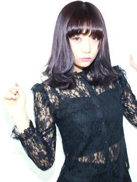 ブルーフェーセス 表参道(blue faces) 『bluefaces』ブルーラベンダーカラー＆シースルーバング