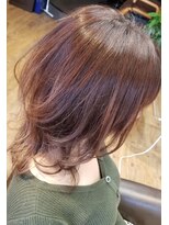 ヘアステージ ラプリュム(HAIR STAGE Ra Plume) 【Ra　Plume】秋のハイライトピンクベージュ